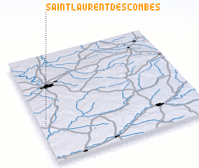 3d view of Saint-Laurent-des-Combes