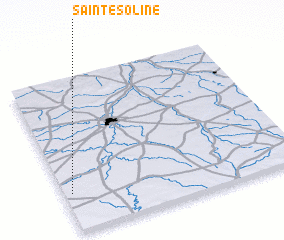 3d view of Sainte-Soline