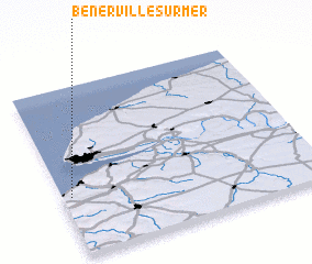 3d view of Bénerville-sur-Mer