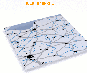 3d view of Needham Market