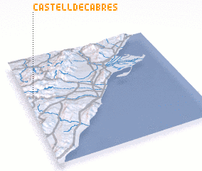 3d view of Castell de Cabres