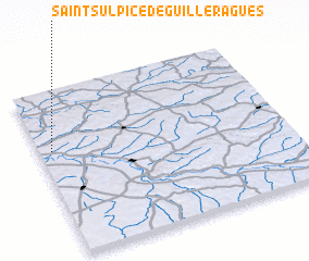 3d view of Saint-Sulpice-de-Guilleragues