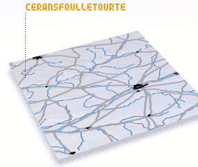 3d view of Cérans-Foulletourte