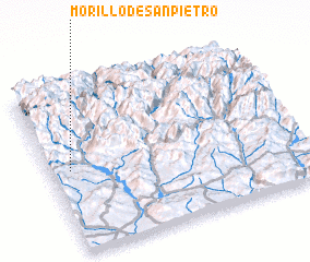 3d view of Morillo de San Pietro