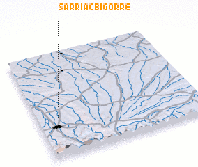 3d view of Sarriac-Bigorre