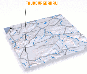 3d view of Faubourg Bab-Ali