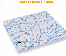 3d view of Rabastens-de-Bigorre