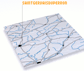 3d view of Saint-Gervais-du-Perron