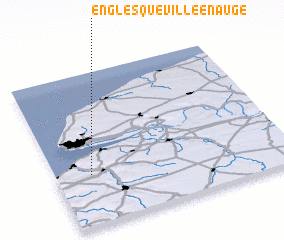 3d view of Englesqueville-en-Auge