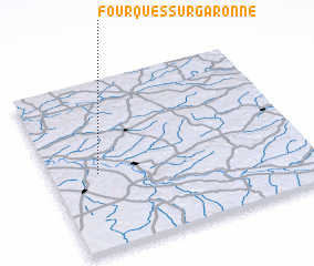 3d view of Fourques-sur-Garonne