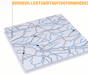 3d view of Bonneville-et-Saint-Avit-de-Fumadières