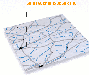 3d view of Saint-Germain-sur-Sarthe