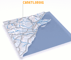3d view of Canet lo Roig
