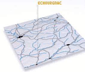 3d view of Échourgnac