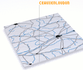 3d view of Ceaux-en-Loudun