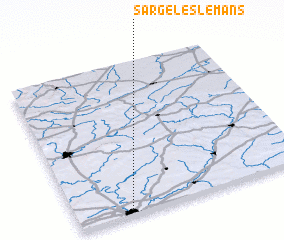 3d view of Sargé-lès-Le Mans