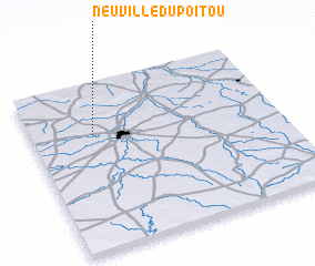 3d view of Neuville-du-Poitou