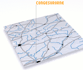 3d view of Congé-sur-Orne