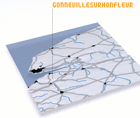 3d view of Gonneville-sur-Honfleur