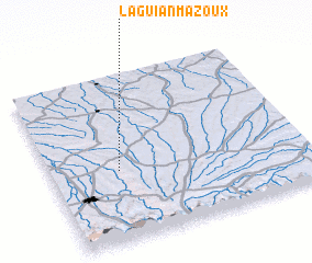 3d view of Laguian-Mazoux