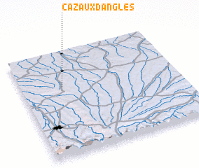 3d view of Cazaux-dʼAnglès