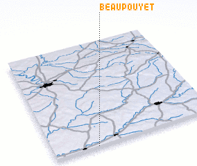 3d view of Beaupouyet