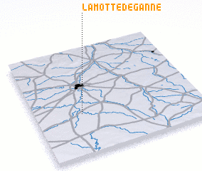 3d view of La Motte-de-Ganne