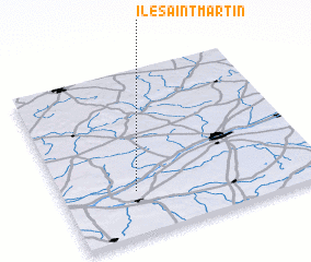 3d view of Île Saint-Martin