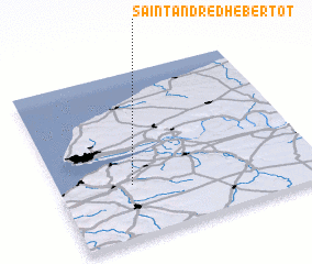 3d view of Saint-André-dʼHébertot