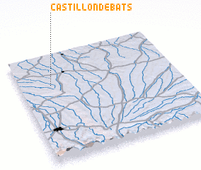 3d view of Castillon-Debats