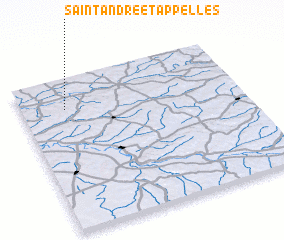 3d view of Saint-André-et-Appelles