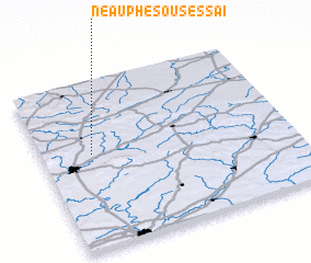 3d view of Neauphe-sous-Essai