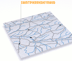 3d view of Saint-Pierre-dʼEyraud