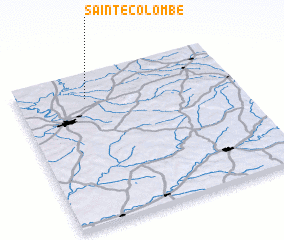 3d view of Sainte-Colombe