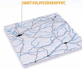 3d view of Saint-Sulpice-de-Ruffec