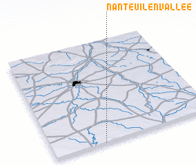 3d view of Nanteuil-en-Vallée