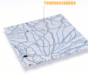 3d view of Tournous-Darré