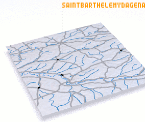 3d view of Saint-Barthélémy-dʼAgenais