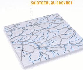 3d view of Sainte-Eulalie-dʼEymet