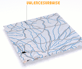 3d view of Valence-sur-Baïse