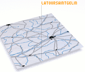 3d view of La Tour-Saint-Gelin