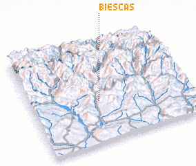 3d view of Biescas