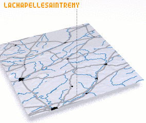 3d view of La Chapelle-Saint-Rémy