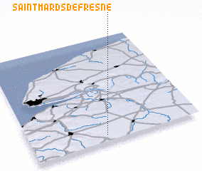 3d view of Saint-Mards-de-Fresne