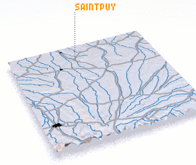 3d view of Saint-Puy