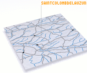 3d view of Saint-Colomb-de-Lauzun