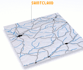 3d view of Saint-Claud