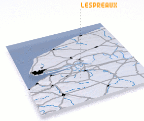 3d view of Les Préaux