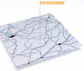 3d view of Puy de Siorac