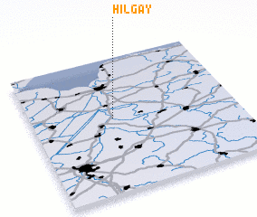 3d view of Hilgay